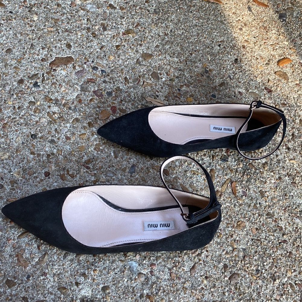 Miu Miu ballet flats black suede 38 - Picture 8 of 8